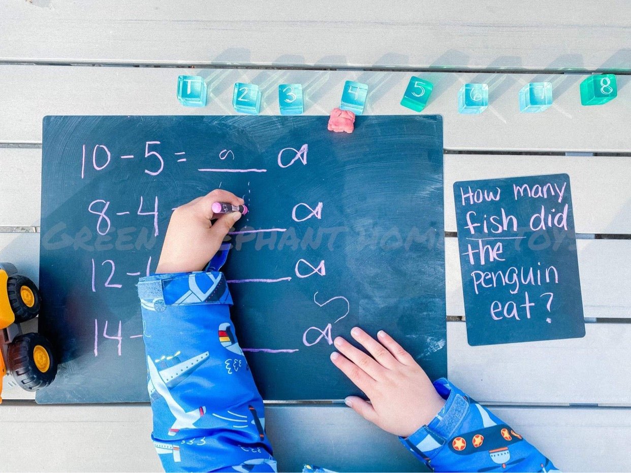 100 Pcs Rainbow Translucent Lucite Cubes Set with Storage Tray - The Nurturing Nook