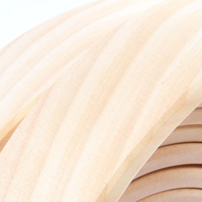 12 Pcs Pine Wood Natural Wooden Large Rainbow Stacking Blocks - The Nurturing Nook