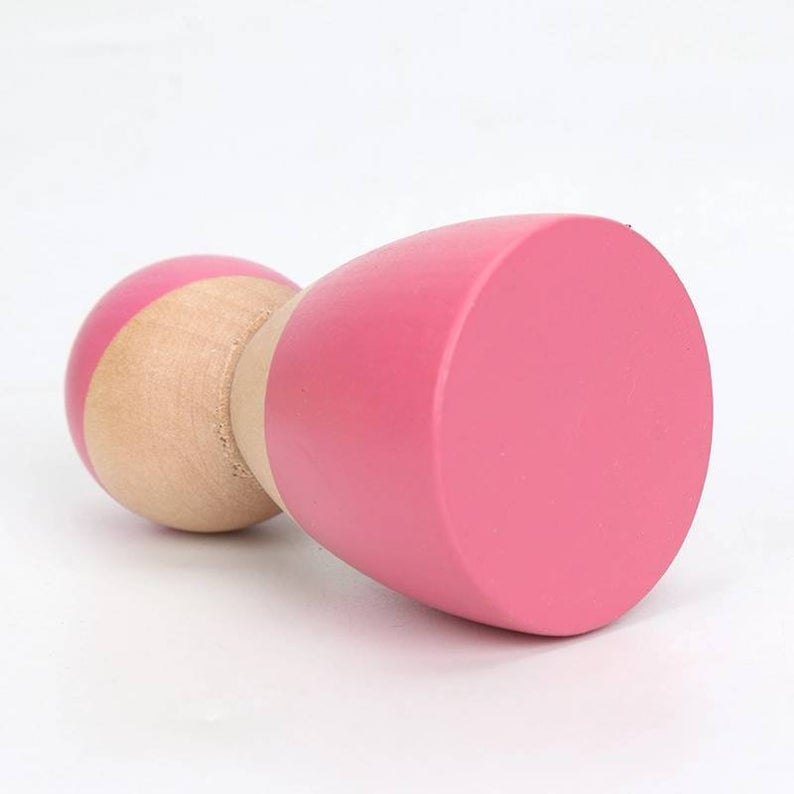 12 Pcs Wooden Peg Dolls in Pastel/Macaron Colors - The Nurturing Nook