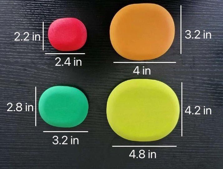 16 Pcs STAINED Wooden Stacking Pebbles Wooden Stacking Stones - The Nurturing Nook