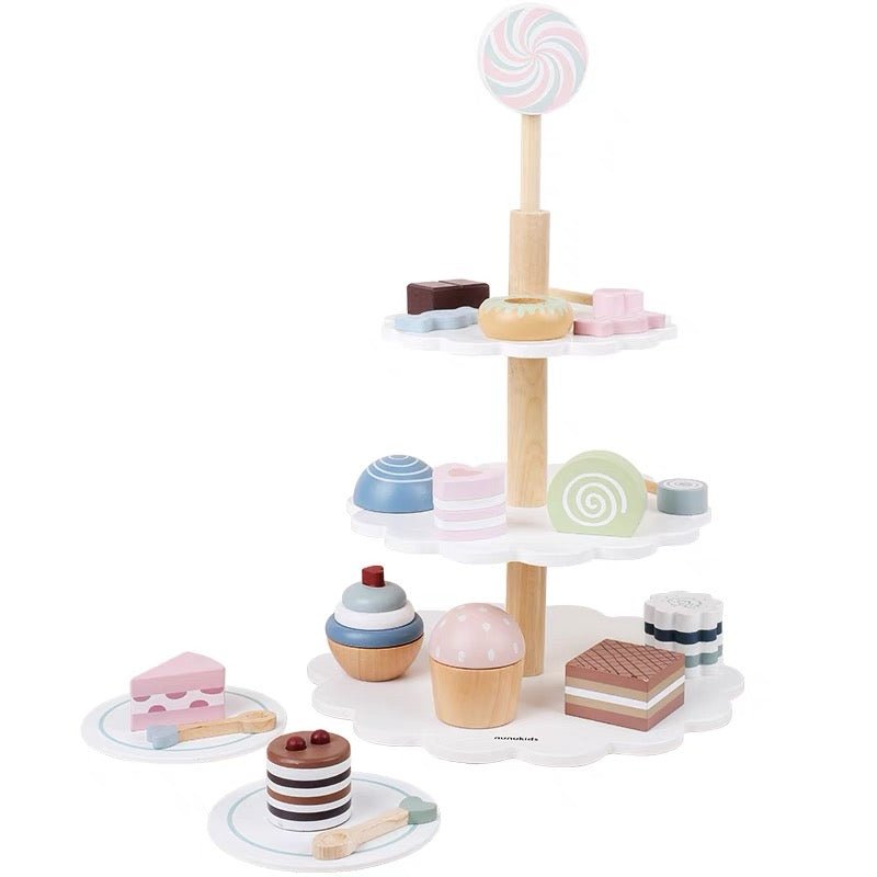 22 Pcs Cake Pop Shop Pretend Dessert Bakery Play Set - The Nurturing Nook
