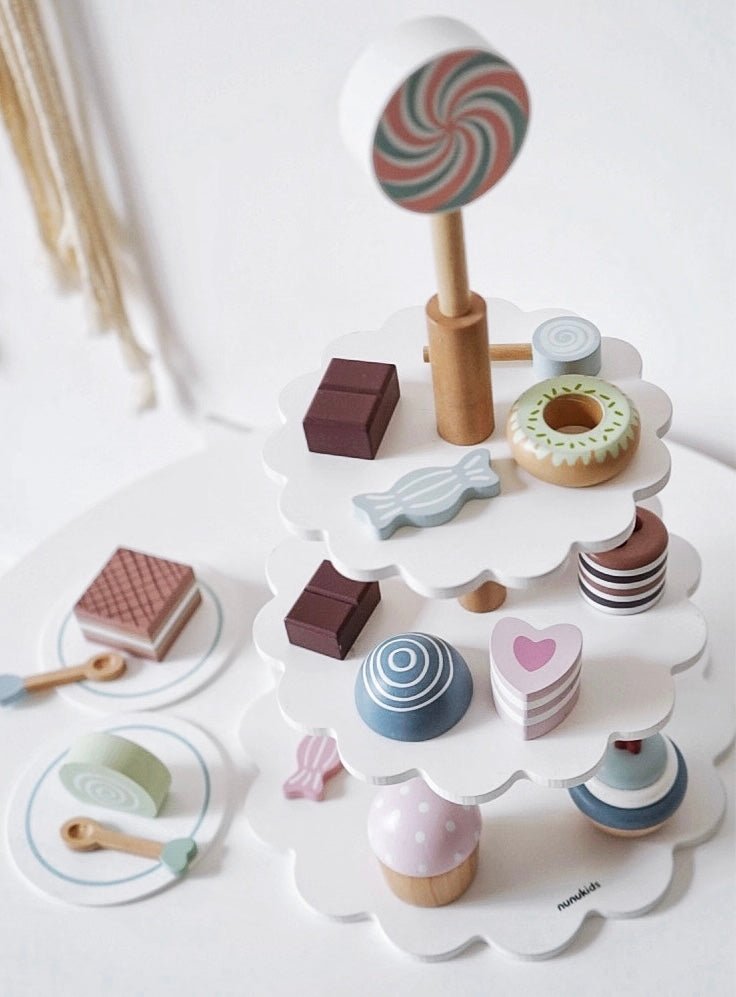 22 Pcs Cake Pop Shop Pretend Dessert Bakery Play Set - The Nurturing Nook