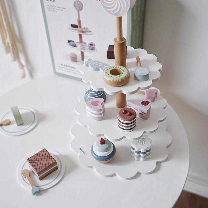 22 Pcs Cake Pop Shop Pretend Dessert Bakery Play Set - The Nurturing Nook