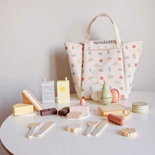 24 Pcs Wooden Picnic Pack Play Set - The Nurturing Nook
