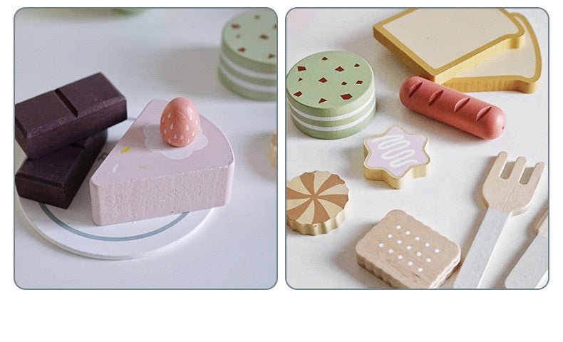 24 Pcs Wooden Picnic Pack Play Set - The Nurturing Nook