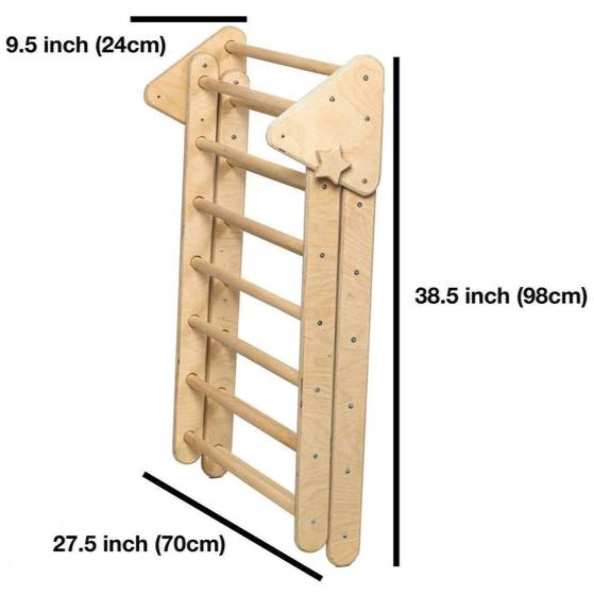 3 Piece Climbing Set (Pikler Triangle, Climbing Arch & Ladder/ Slide Ramp) - The Nurturing Nook