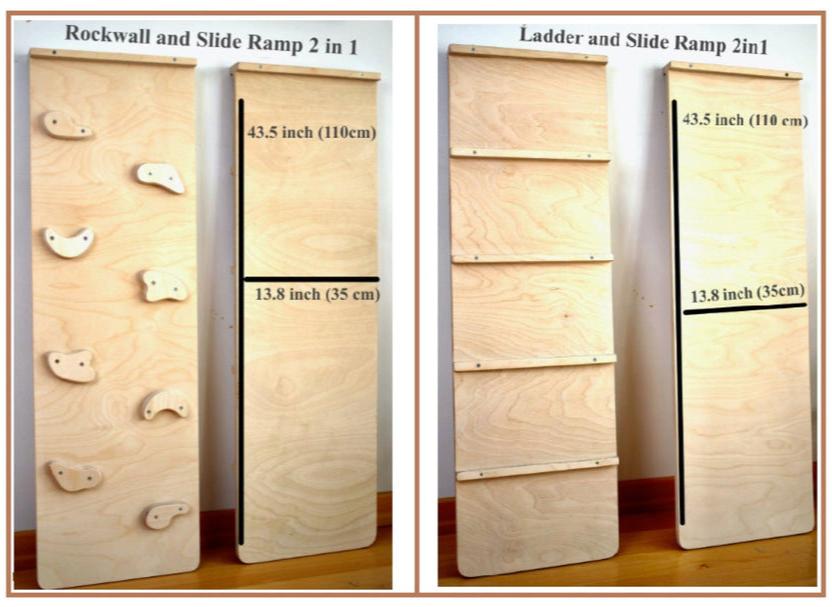 3 Piece Climbing Set (Pikler Triangle, Climbing Arch & Ladder/ Slide Ramp) - The Nurturing Nook