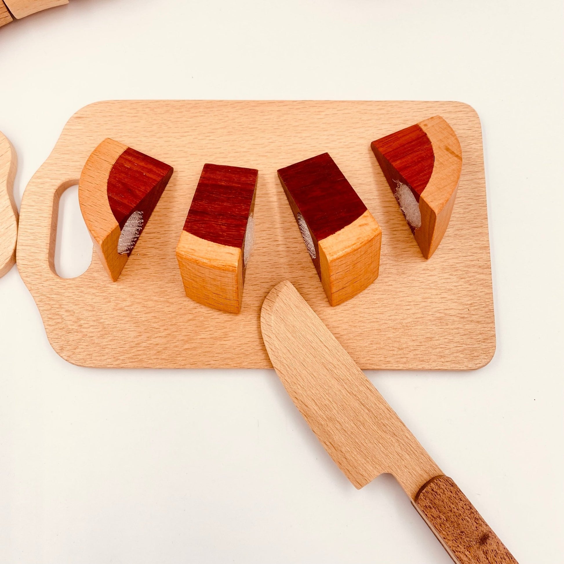 30 Pcs Wooden Fruits and Vegetables Cutting Playset - The Nurturing Nook