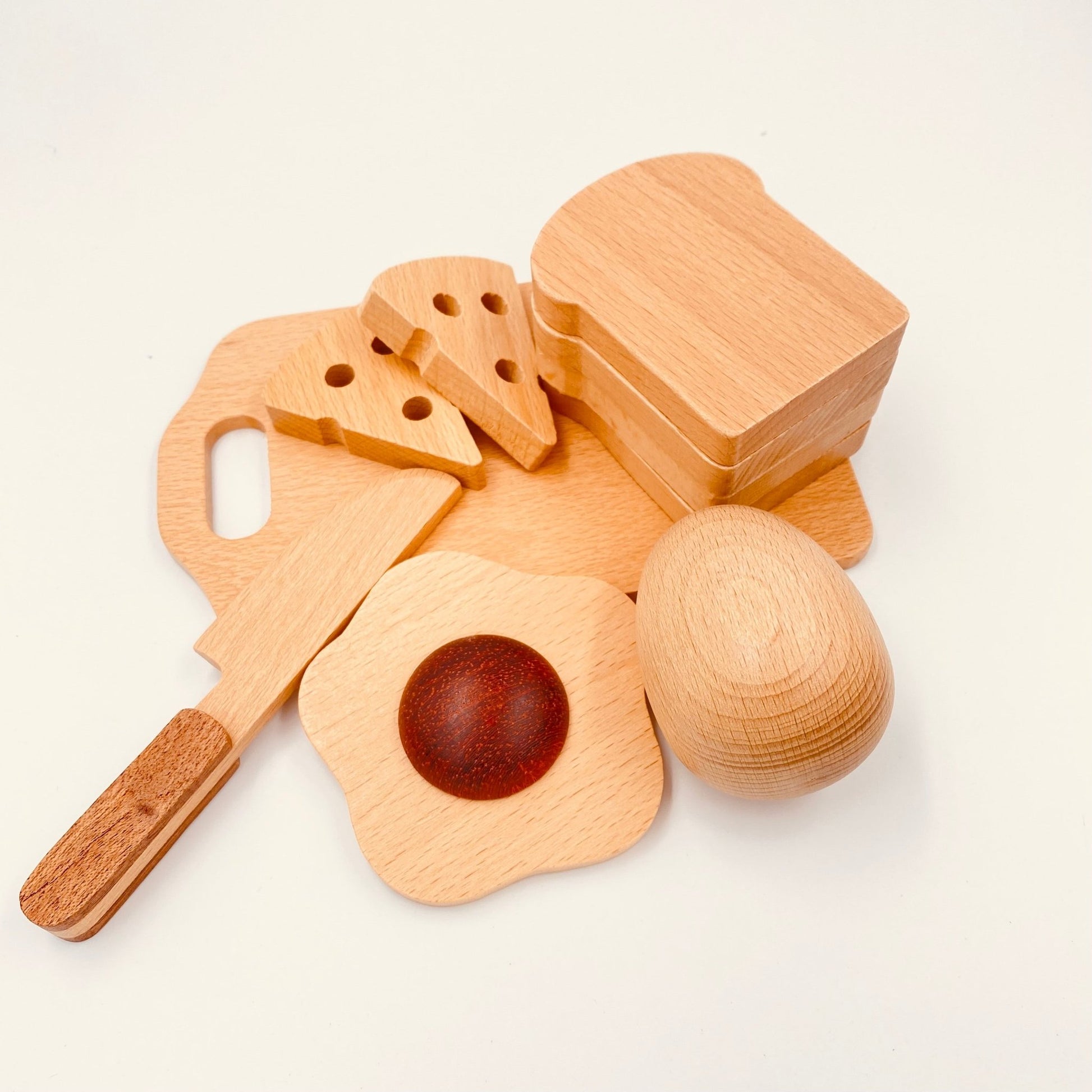 30 Pcs Wooden Fruits and Vegetables Cutting Playset - The Nurturing Nook