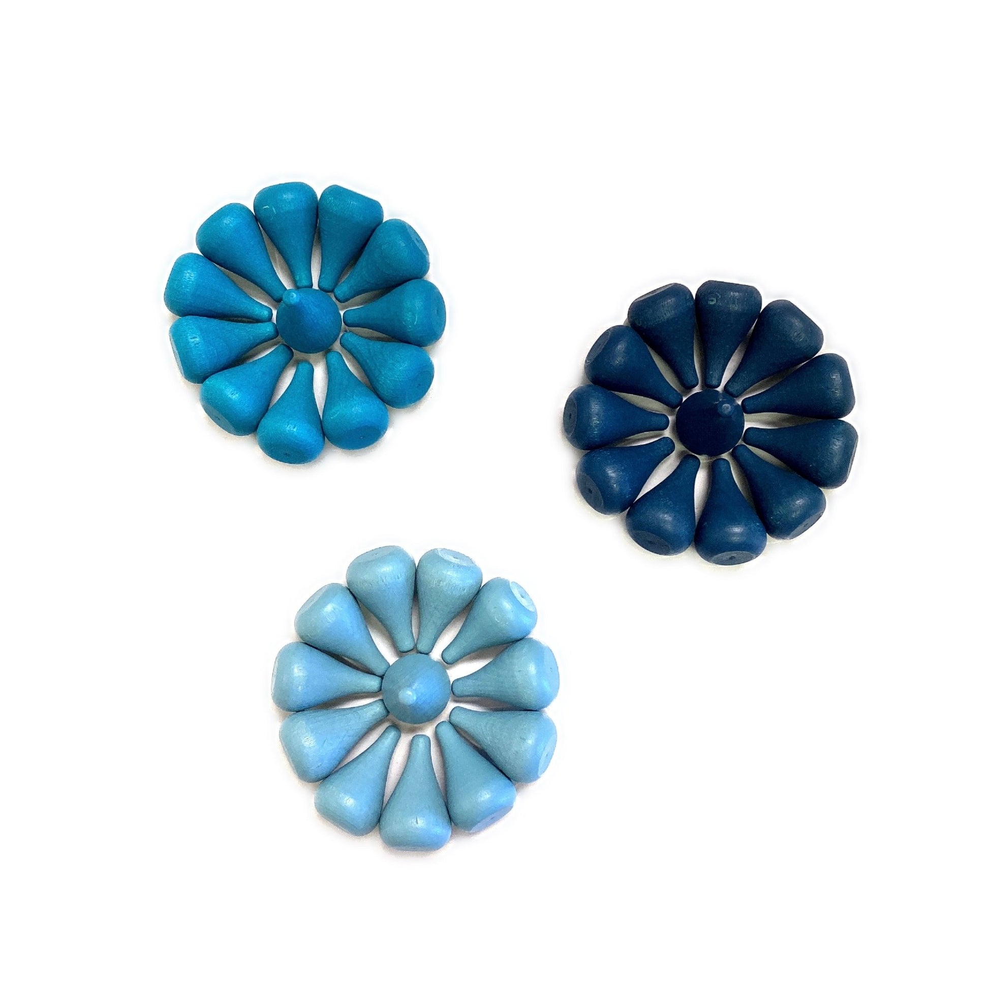 324 Pcs Mandala Loose Parts with Wooden Tray Open - ended Play Set - The Nurturing Nook