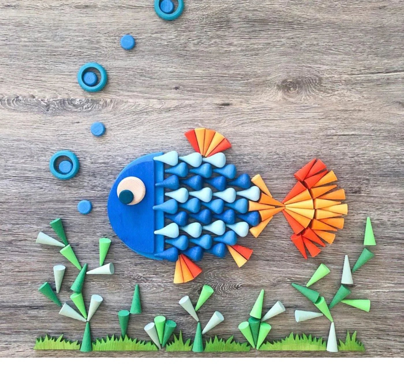 36 Pcs Wooden Coins and 36 Pcs Wooden Rings Set (Total of 72 Pcs) - The Nurturing Nook