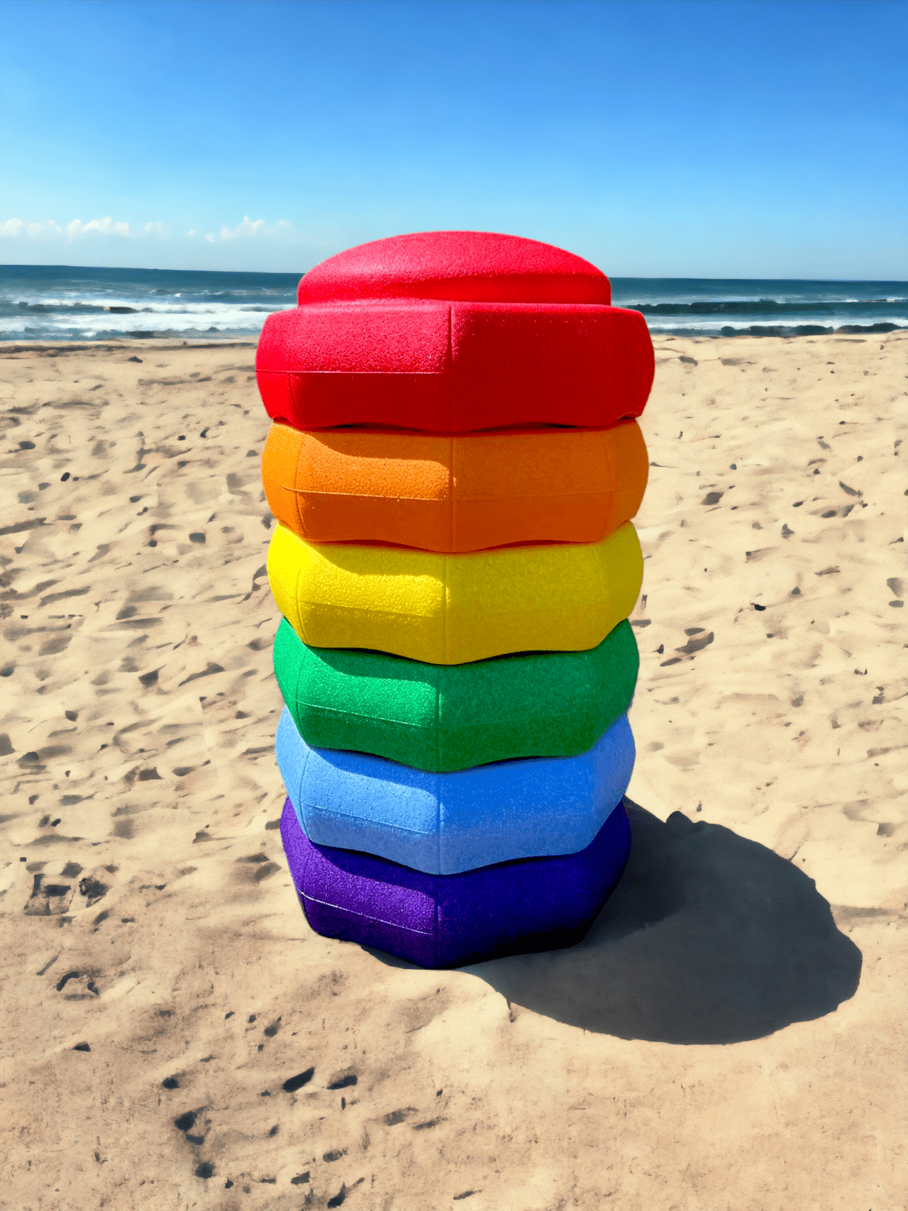 6 Pieces Rainbow Stepping Stones Set - The Nurturing Nook