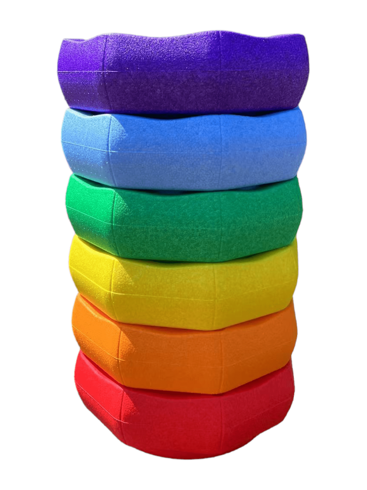 6 Pieces Rainbow Stepping Stones Set - The Nurturing Nook