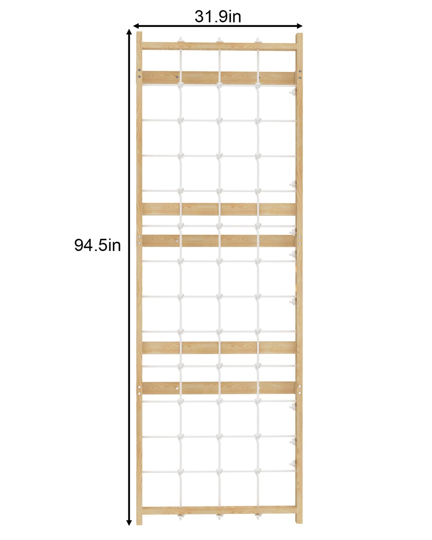 Walnut Modular Extension Panel Add-On Rope Wall Panel