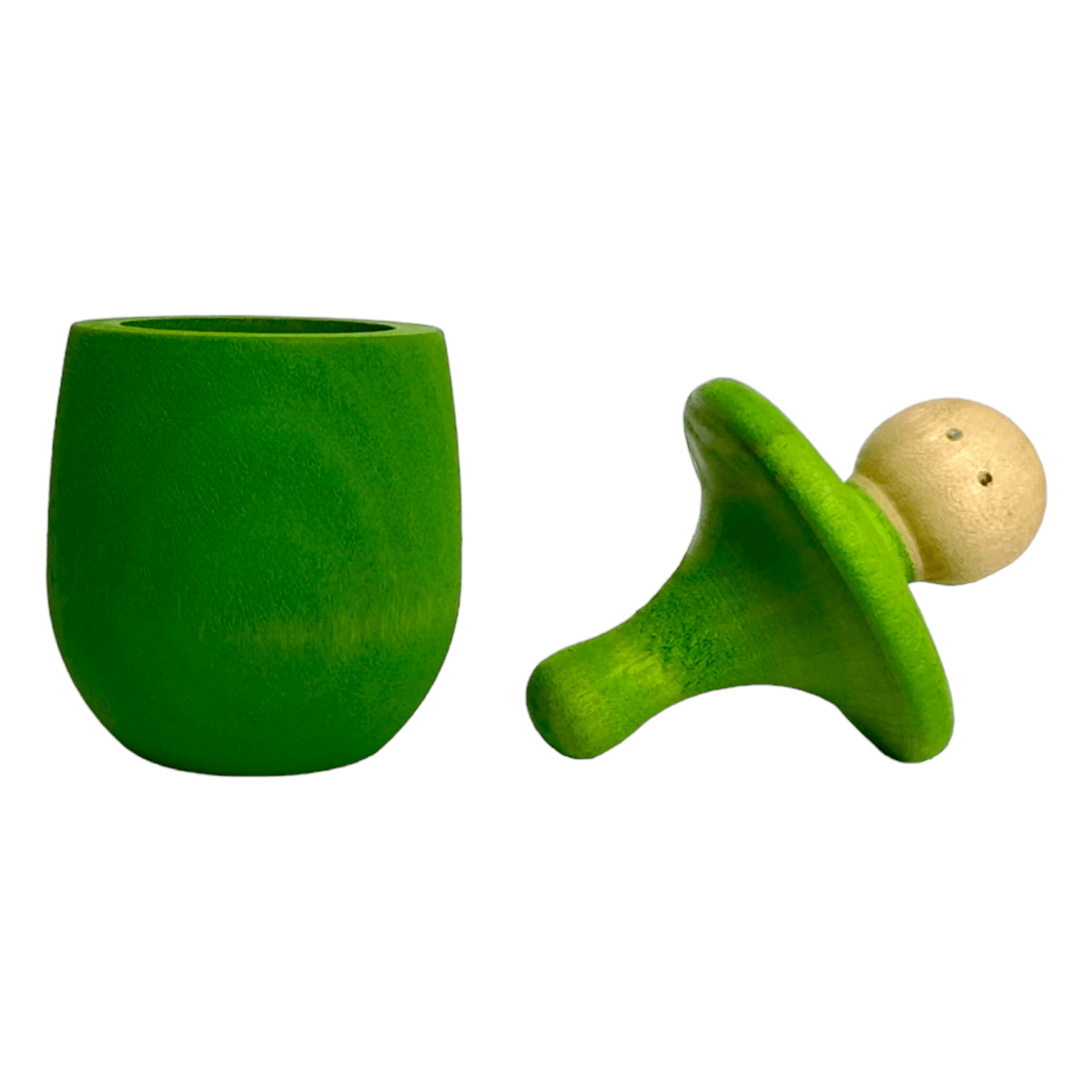 A set of 6 STAINED Little Thing Wooden Treasure Box in Stained Primary Rainbow Colors - The Nurturing Nook