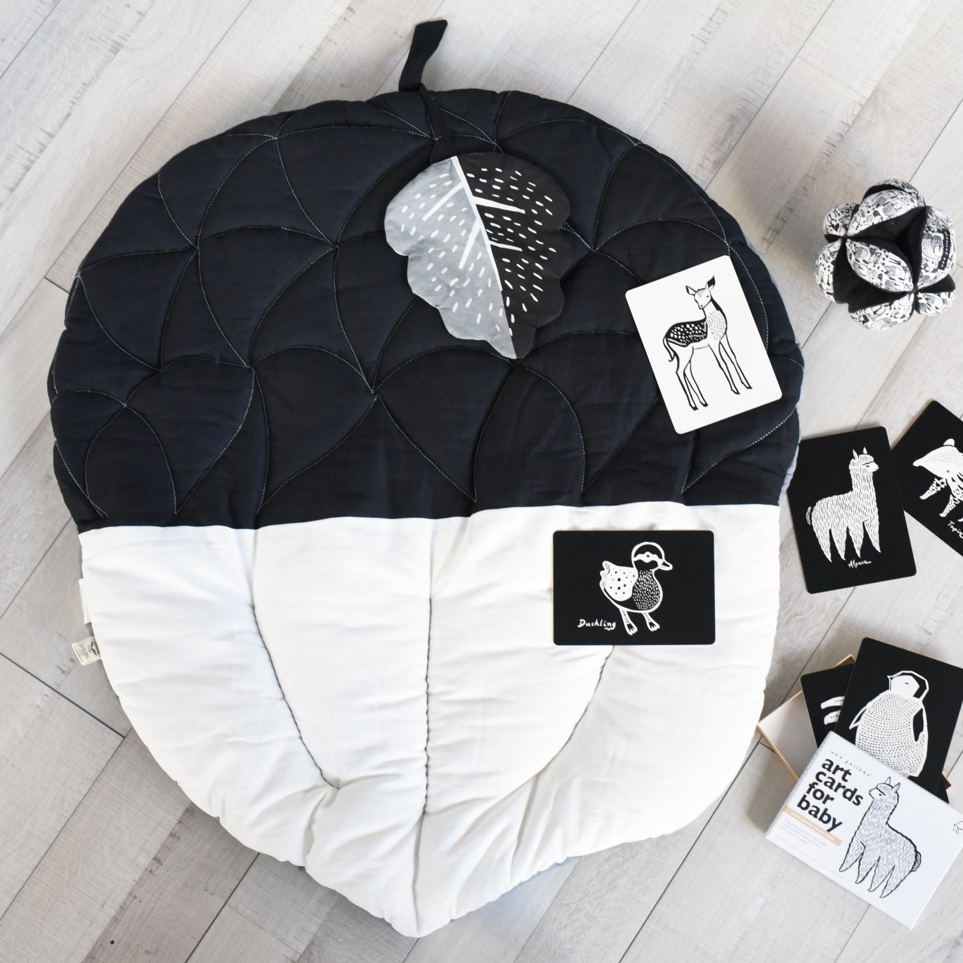 Acorn playmat – quilted sensory mat for babie - The Nurturing Nook