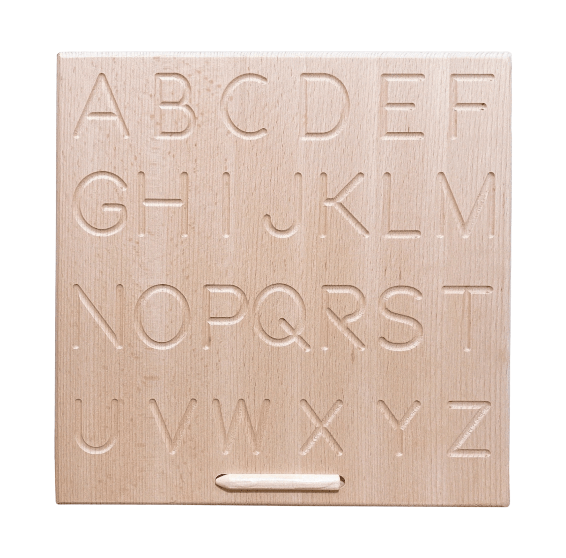 Alphabet Wooden Tracing Board Reversible ABC Learning & Education Aid - The Nurturing Nook