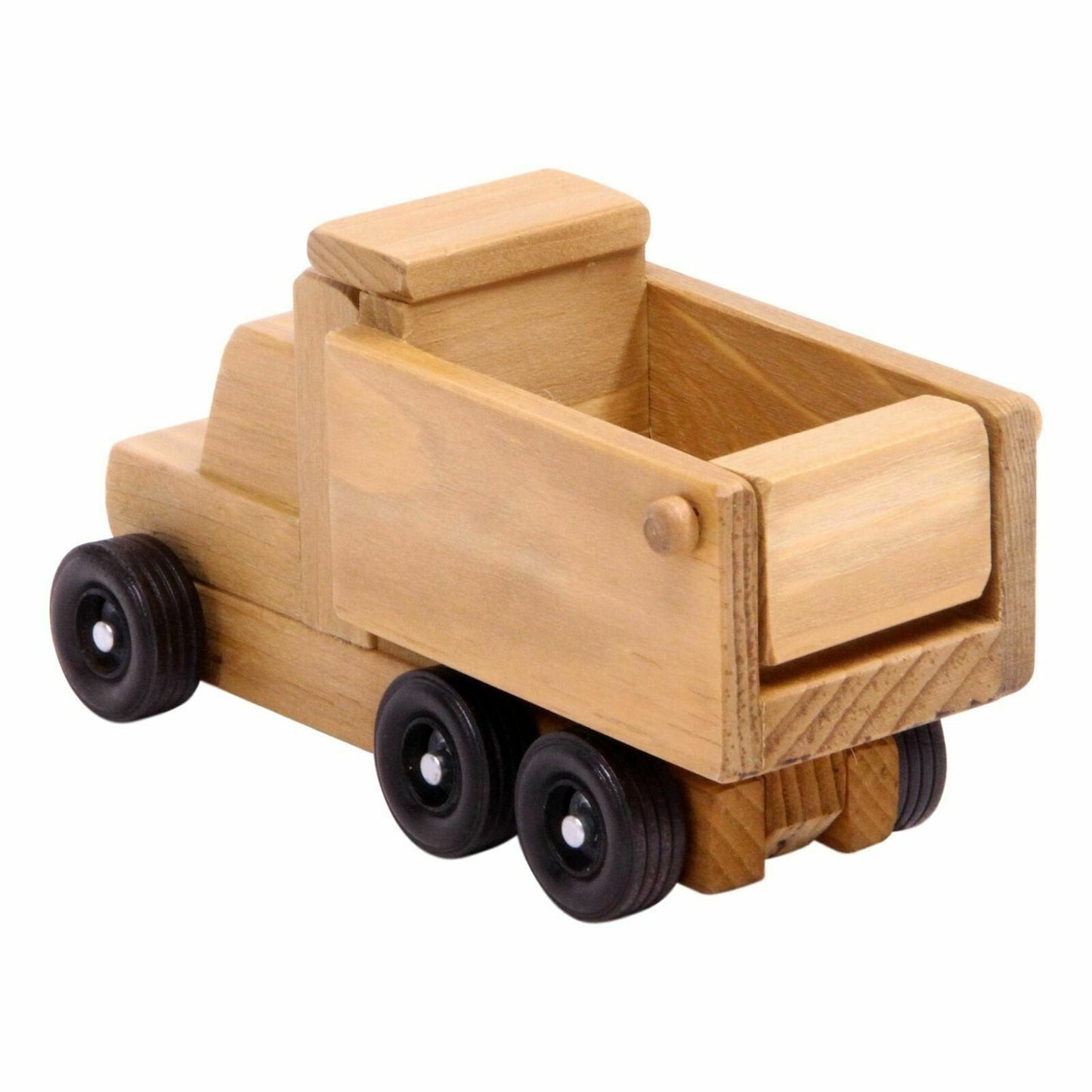 Amish - Made Wooden Toy Dump Truck, Kid - Safe Finish - The Nurturing Nook
