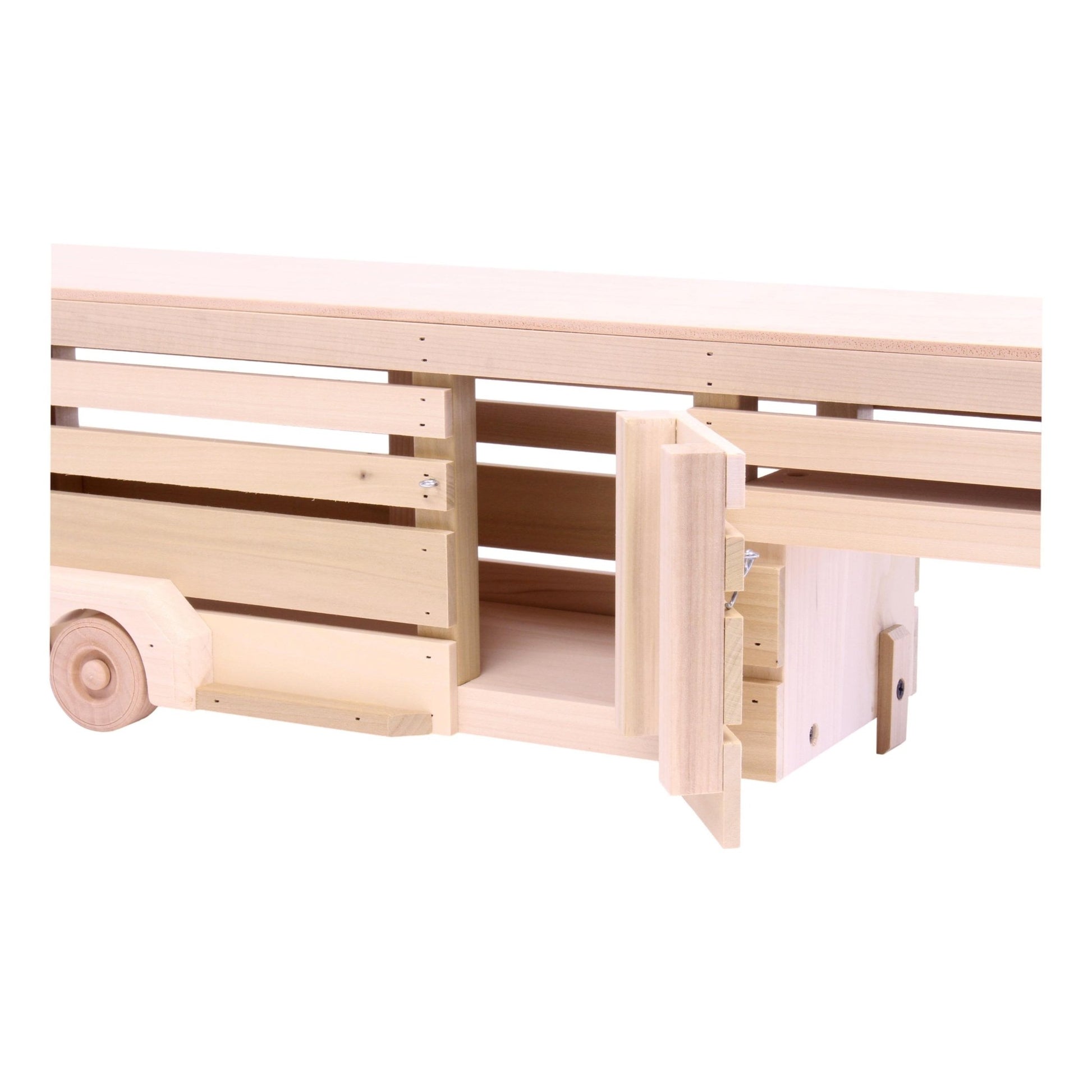 Amish - Made Wooden Toy Pickup and Gooseneck Trailer Set - The Nurturing Nook