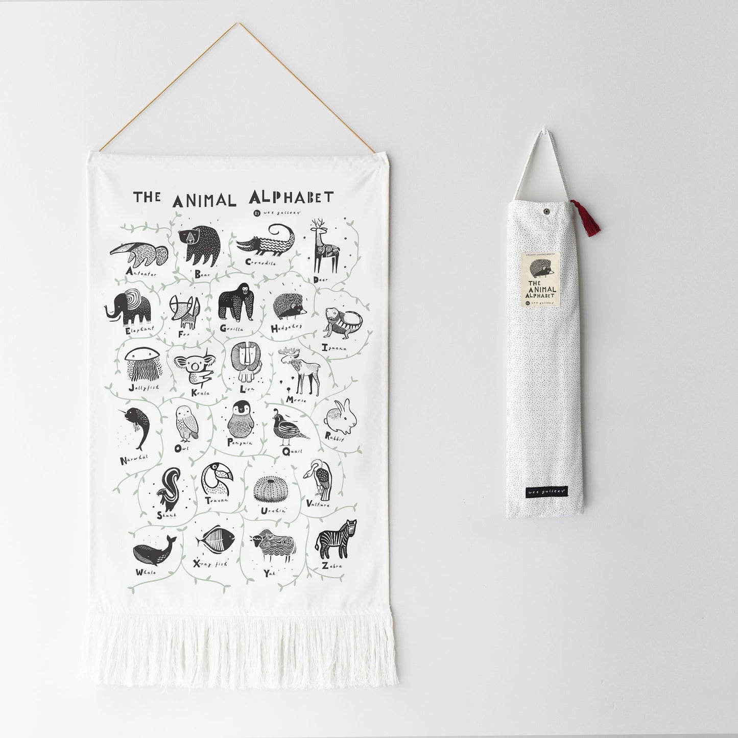 Animal alphabet tapestry - The Nurturing Nook