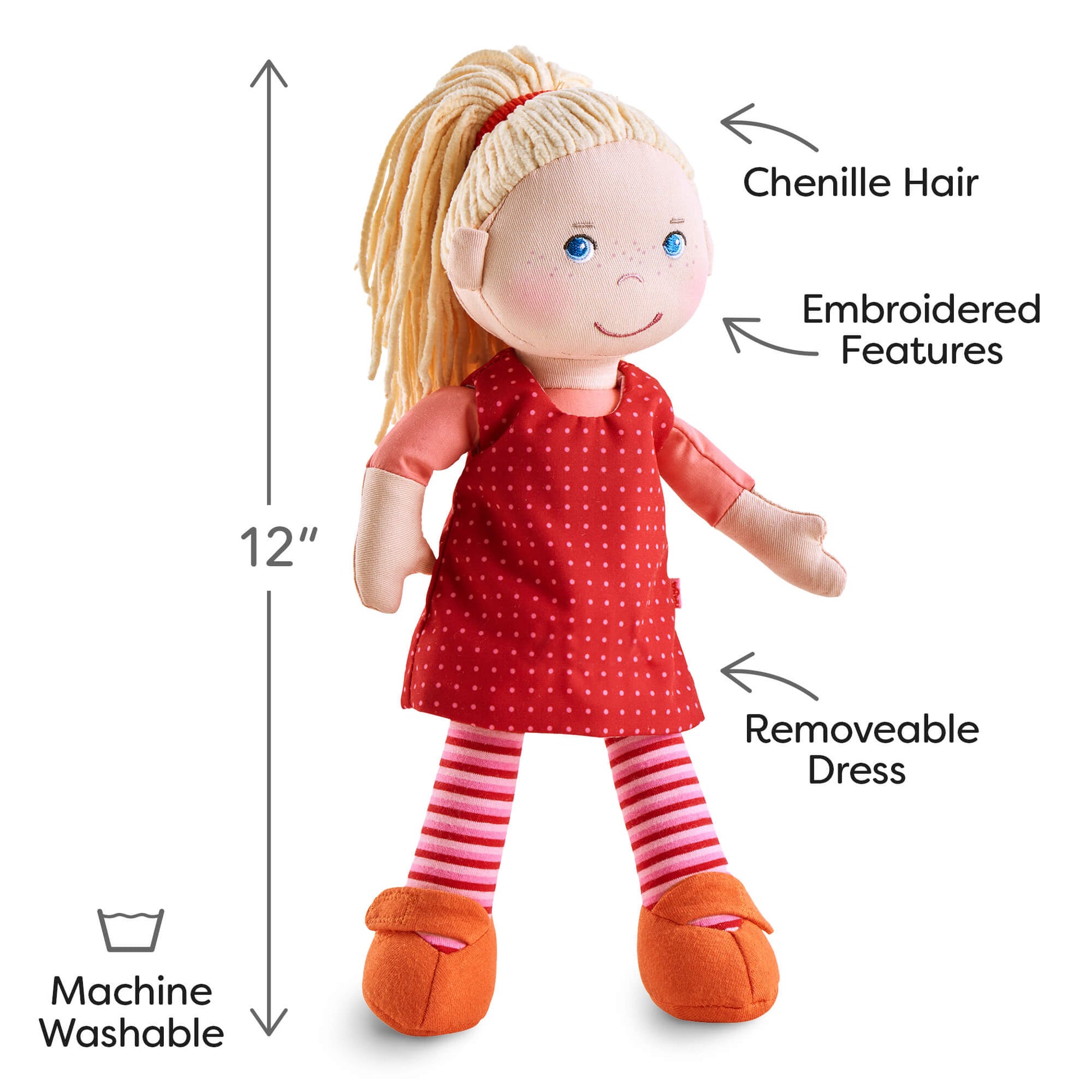 Annelie - 12" Soft Doll - The Nurturing Nook