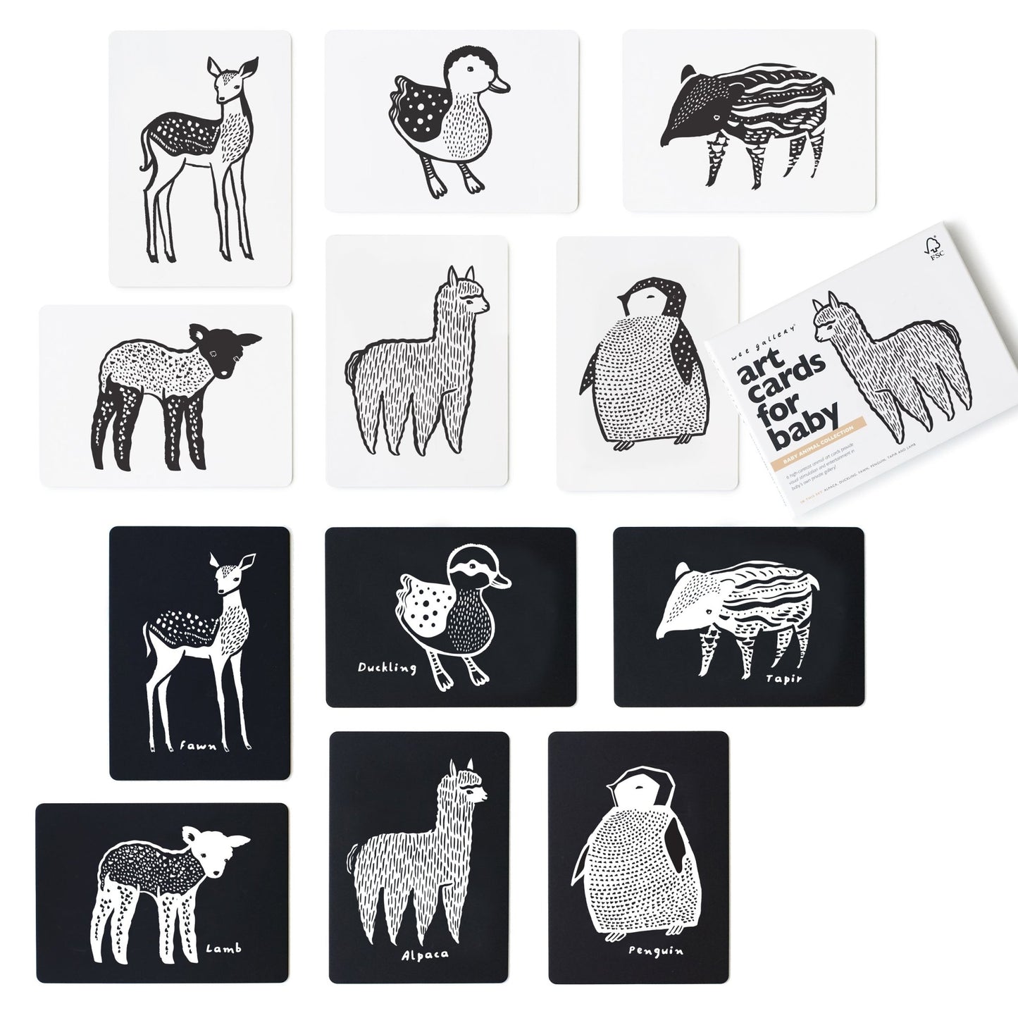 Art Cards for Baby - Baby Animals Collection - The Nurturing Nook