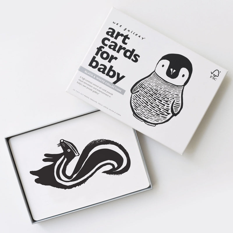 Art cards for baby - black and white collection