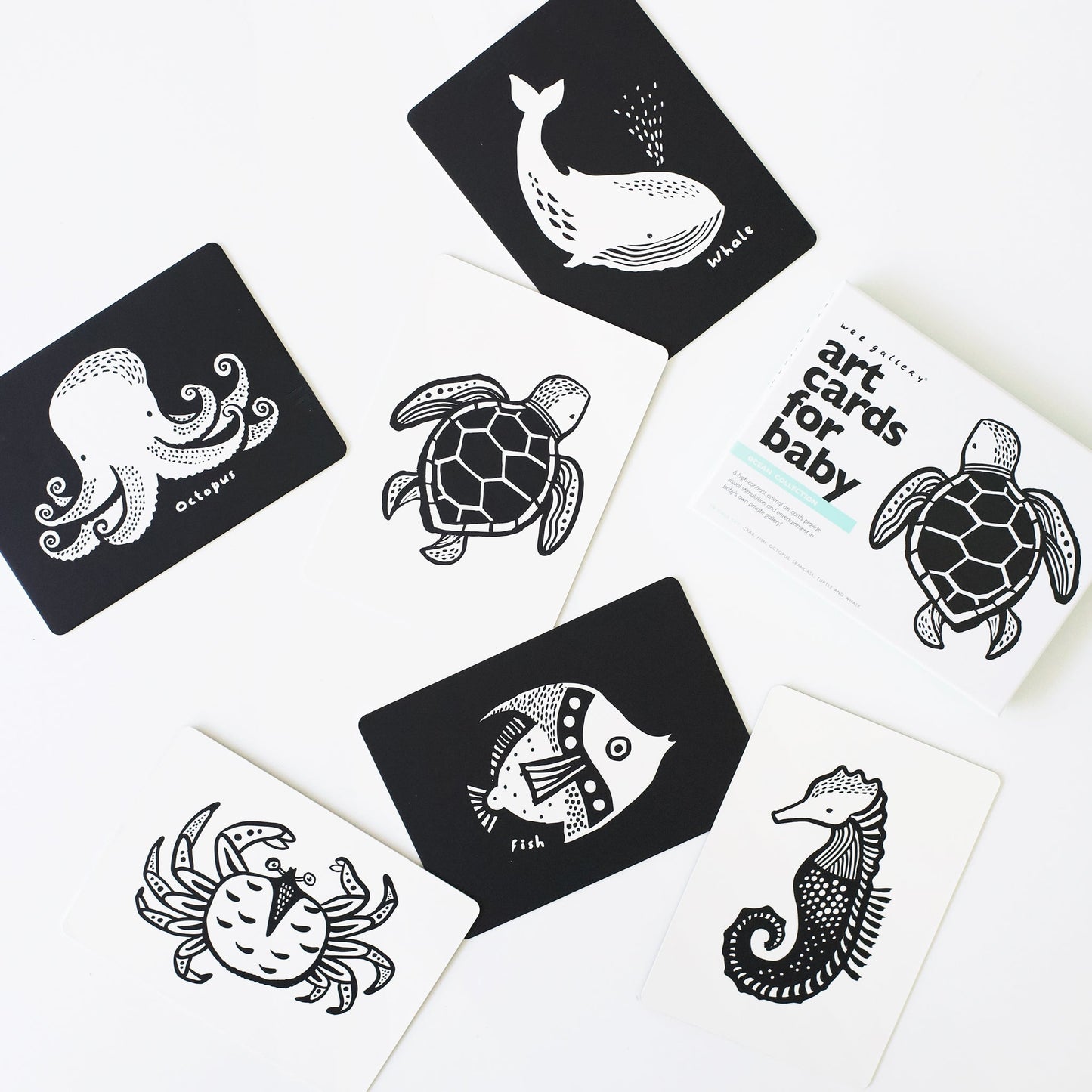 Art Cards for Baby - Ocean Collection - The Nurturing Nook