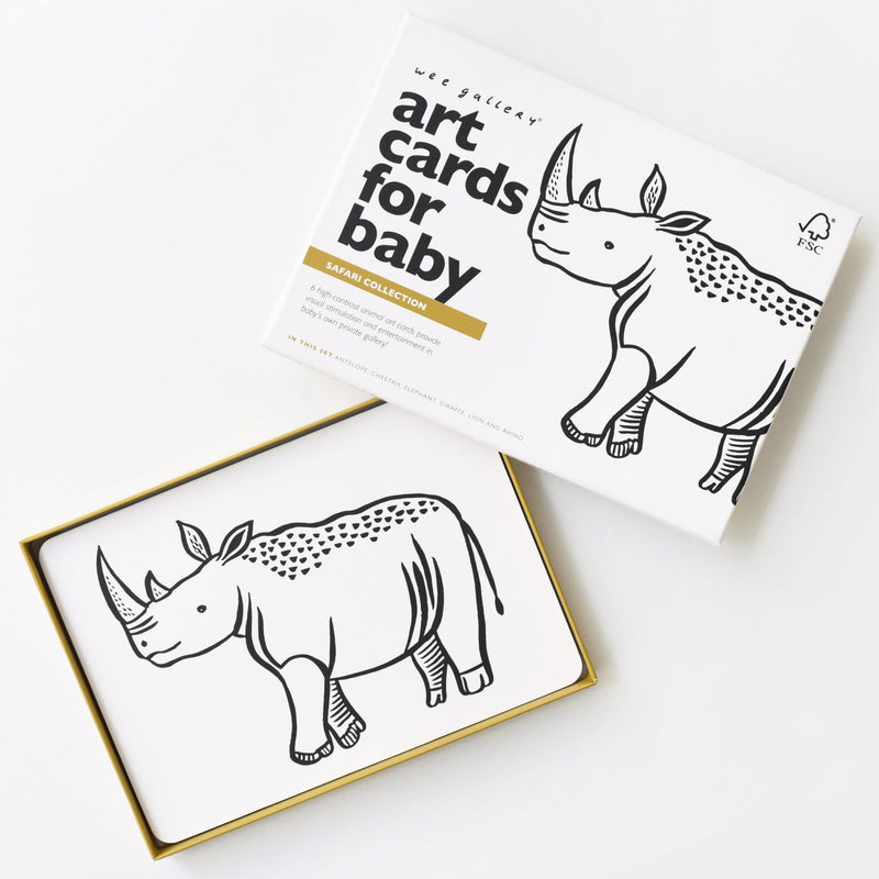 Art cards for baby – safari collection for sensory learning