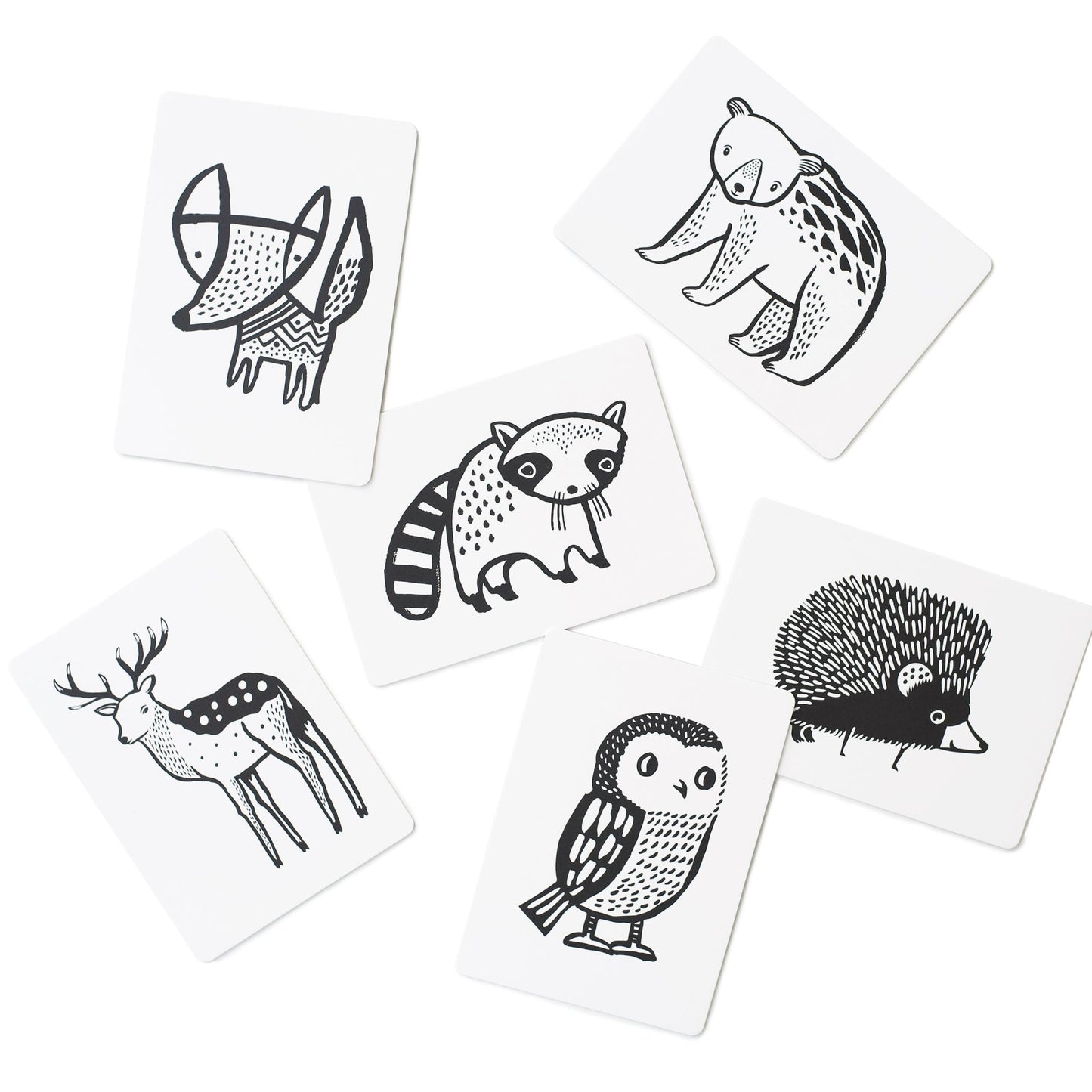 Art cards for baby – woodland - The Nurturing Nook
