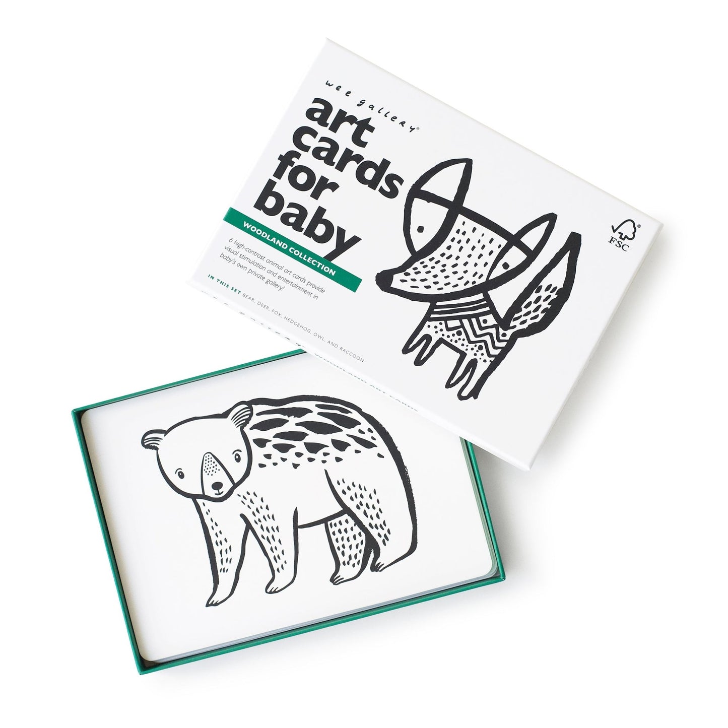 Art cards for baby – woodland - The Nurturing Nook