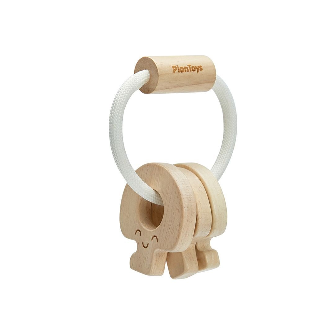 Baby Key Rattle - Natural - The Nurturing Nook