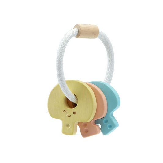 Baby Key Rattle - Pastel - The Nurturing Nook