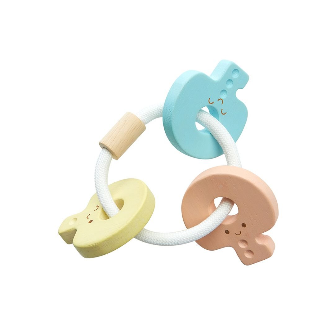 Baby Key Rattle - Pastel - The Nurturing Nook
