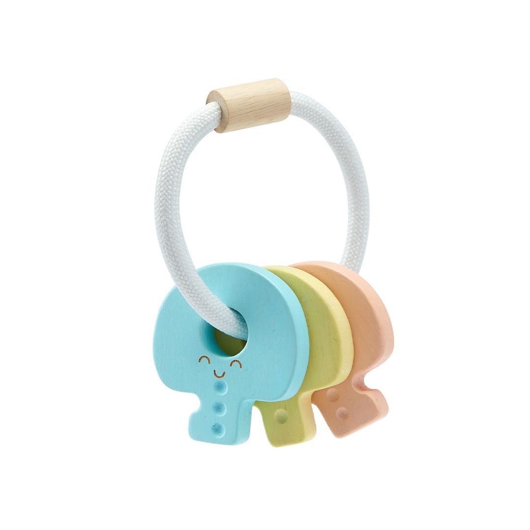 Baby Key Rattle - Pastel - The Nurturing Nook