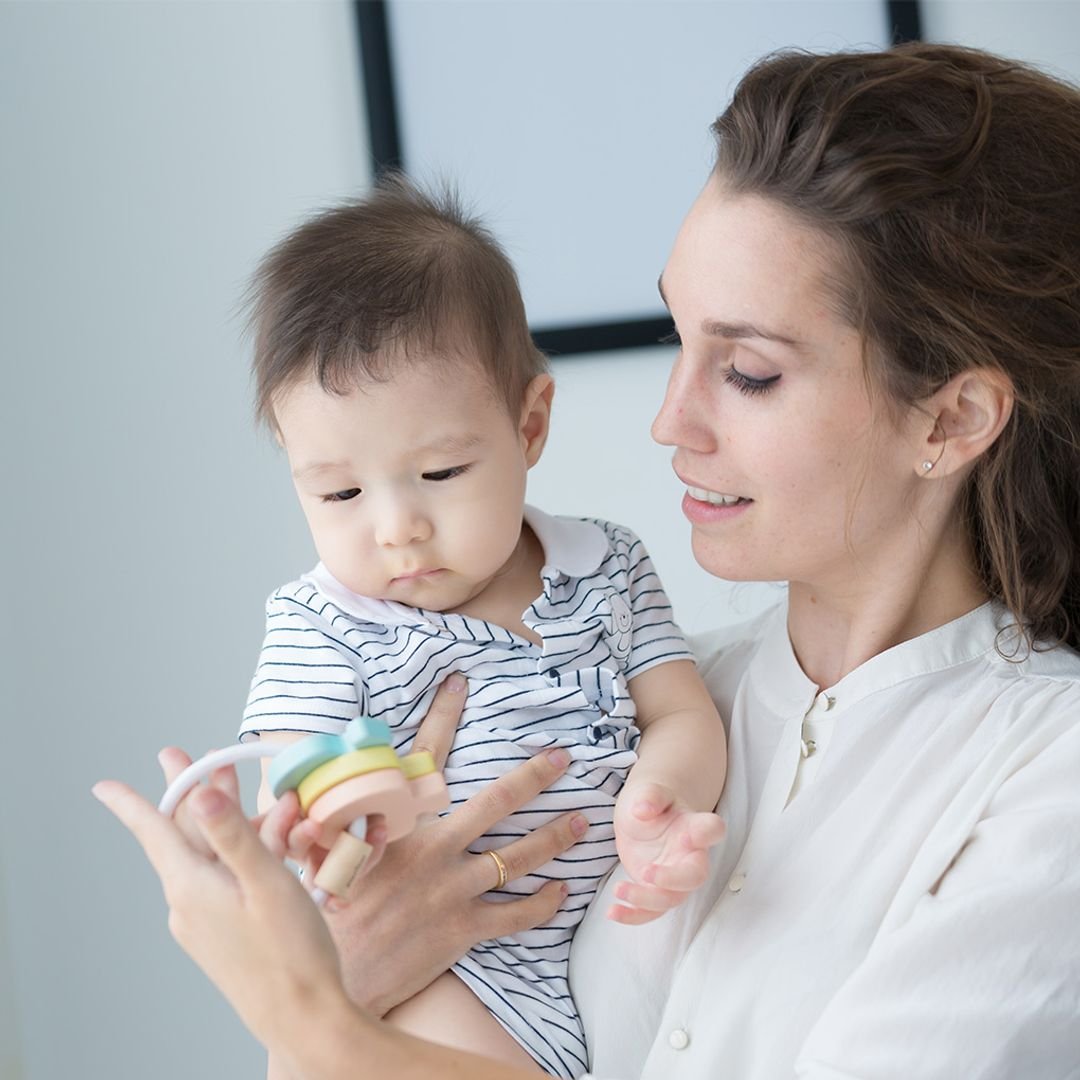 Baby Key Rattle - Pastel - The Nurturing Nook