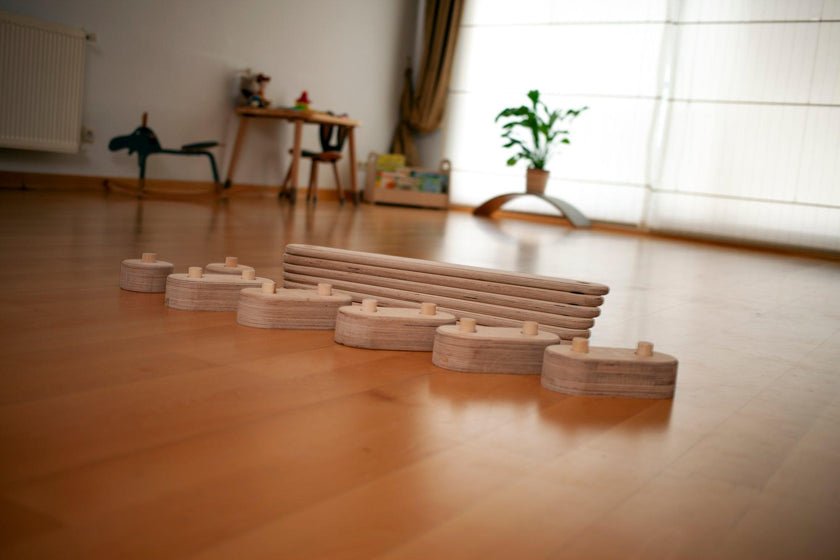 Balance Beam and Stepping Stones Set - The Nurturing Nook