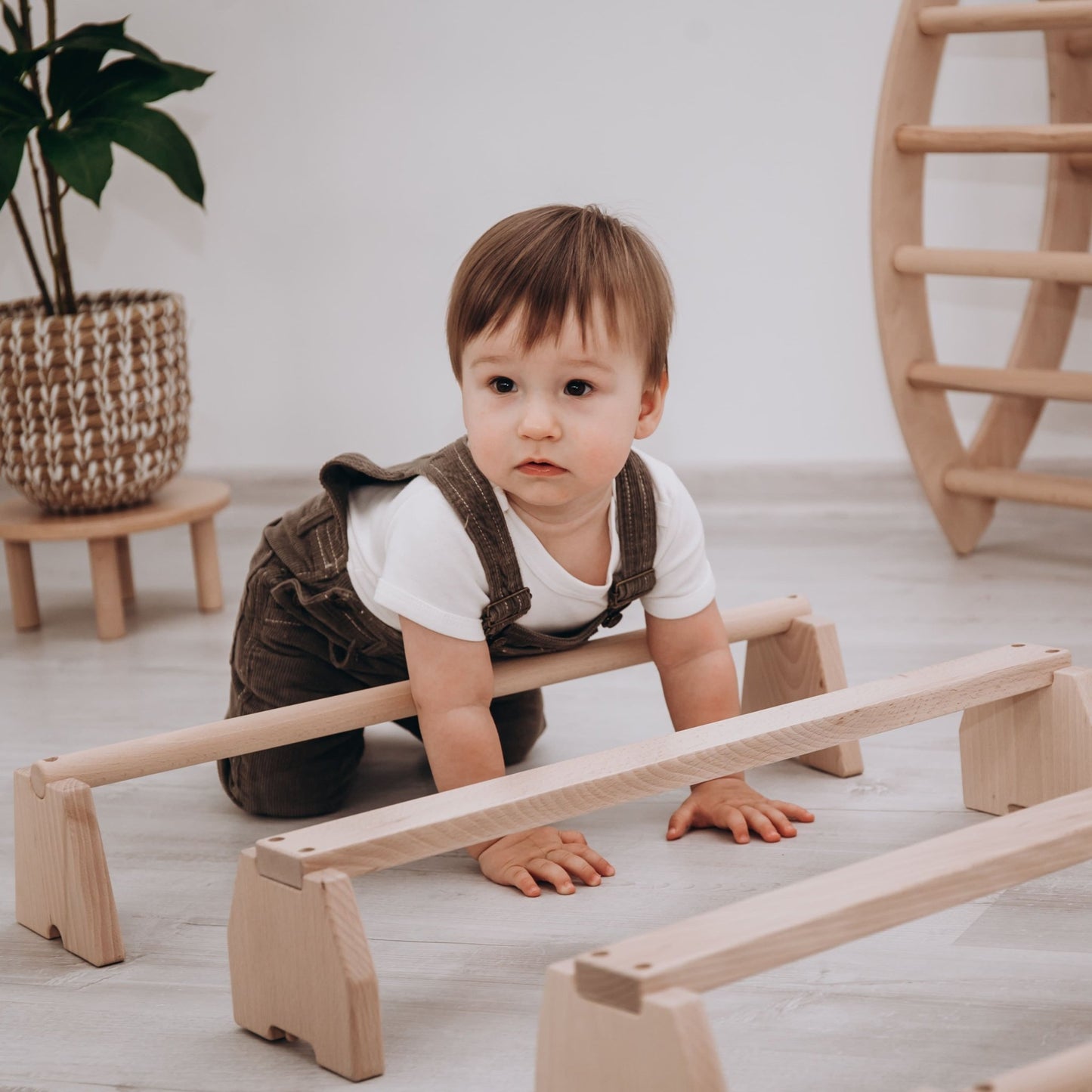 Balance beam set – modular planks or nogs (stackable design) - The Nurturing Nook