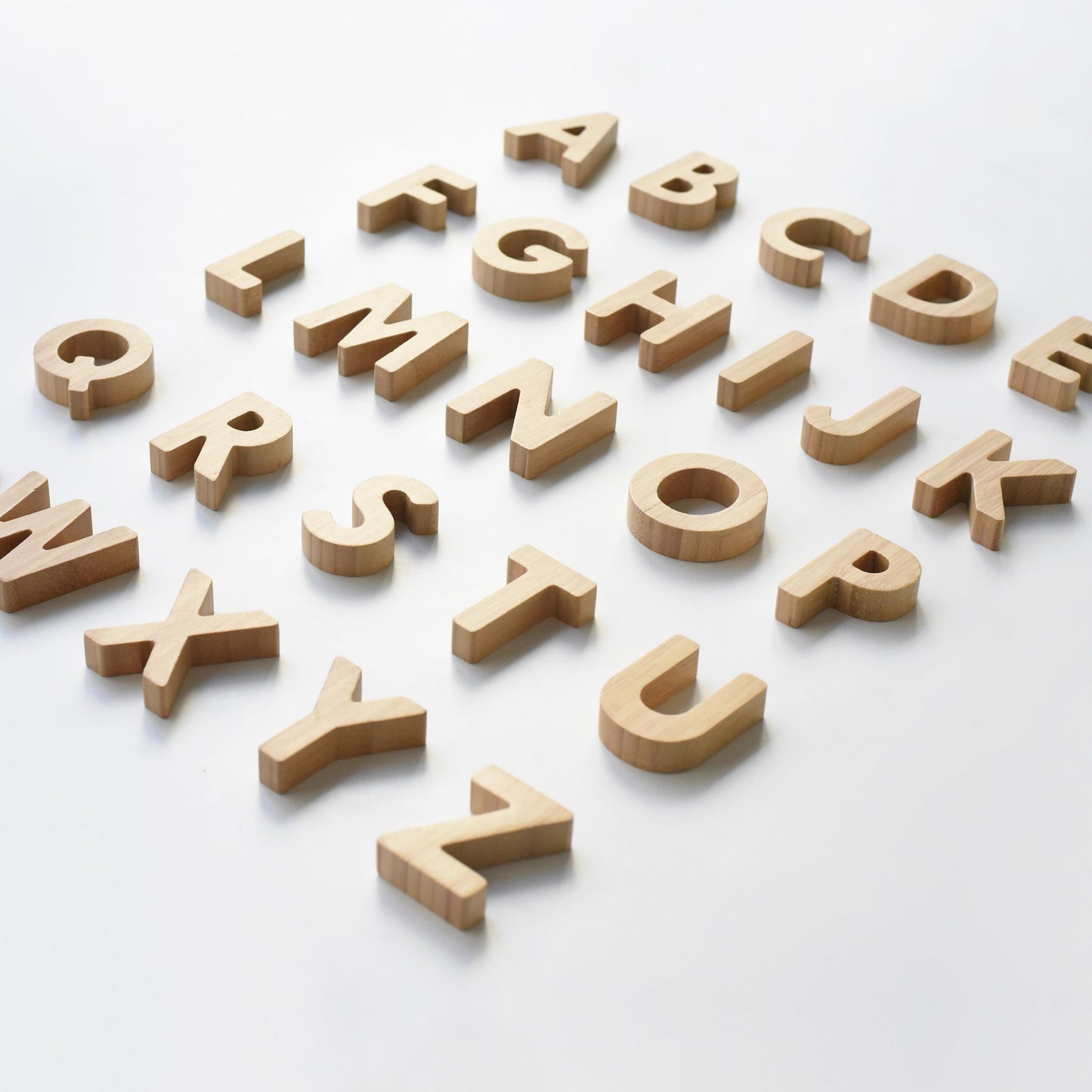 Bamboo alphabet set - The Nurturing Nook