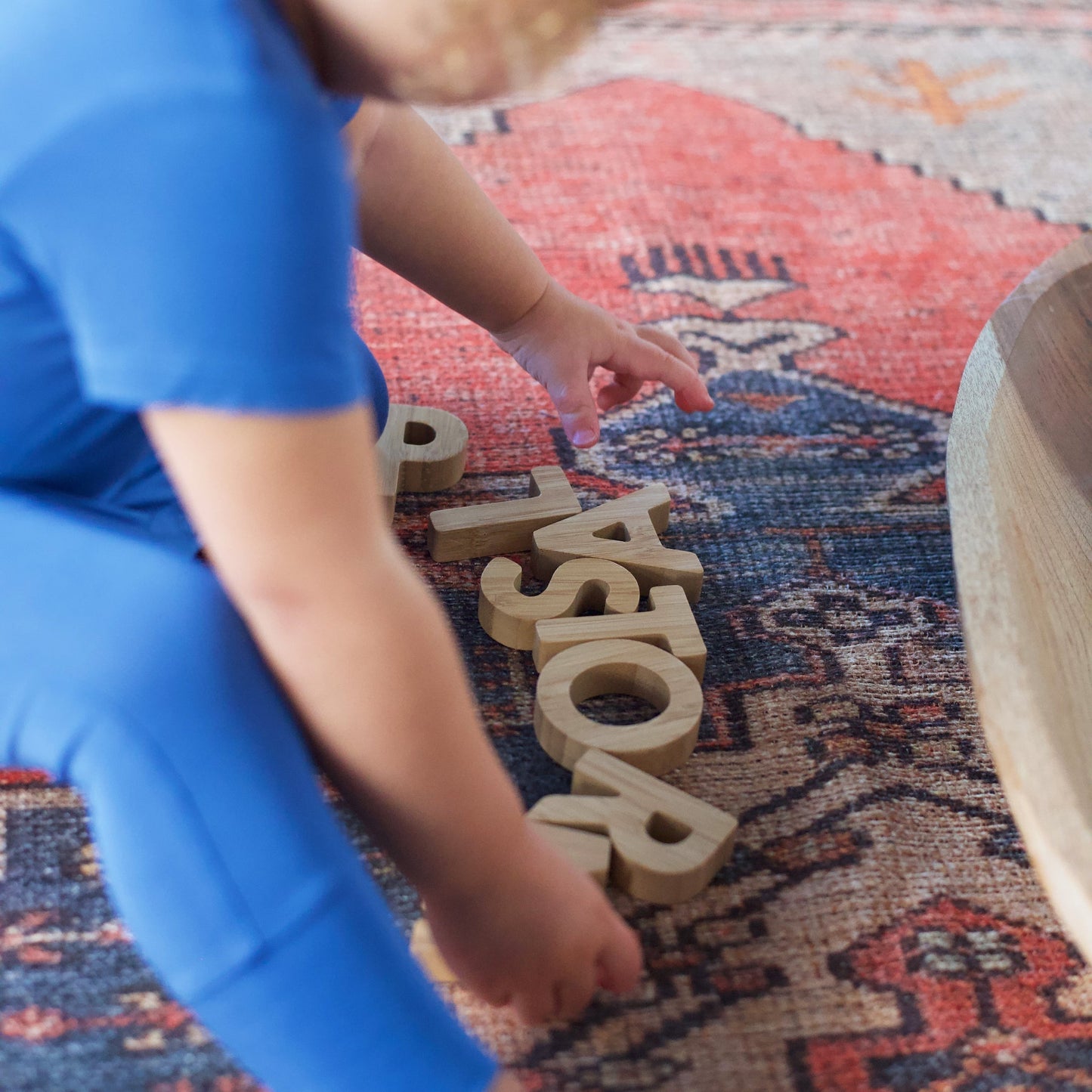 Bamboo alphabet set - The Nurturing Nook
