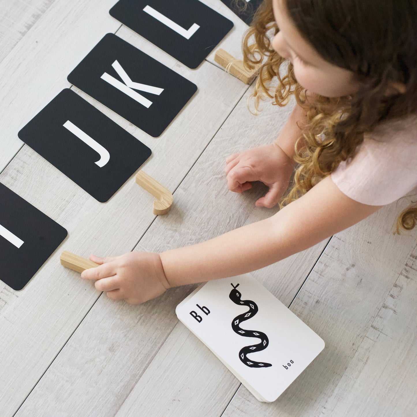 Bamboo alphabet set - The Nurturing Nook