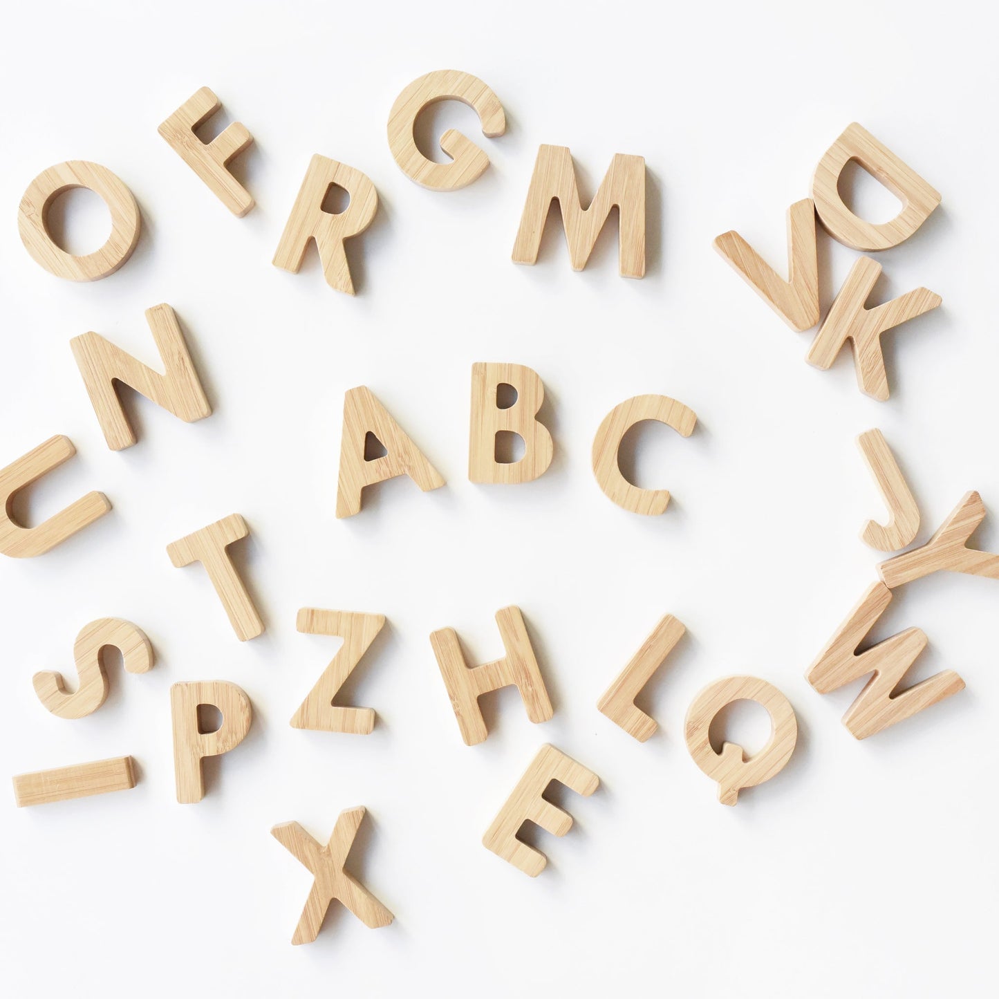 Bamboo alphabet set - The Nurturing Nook