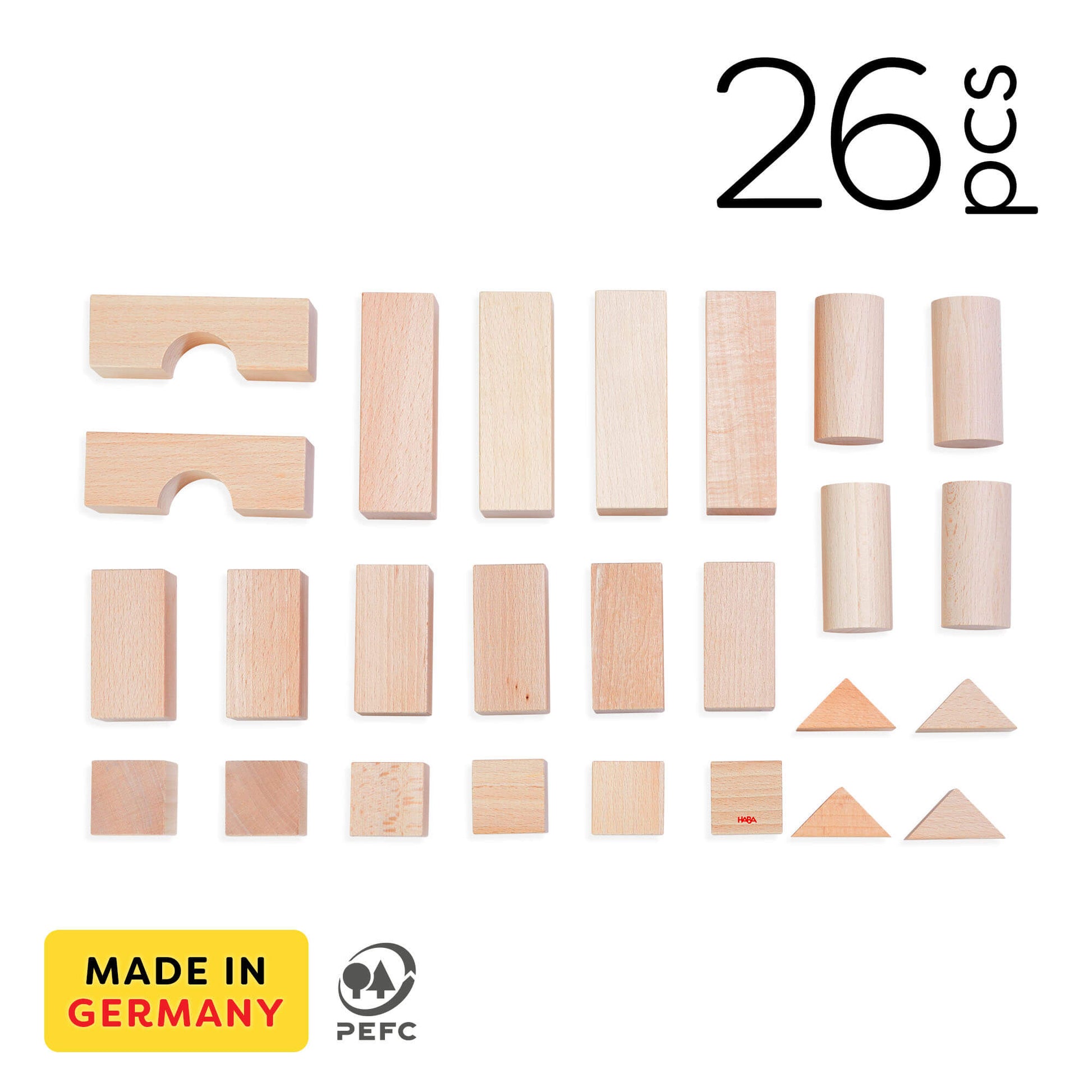 Basic Building Blocks 26 Piece Starter Set - The Nurturing Nook