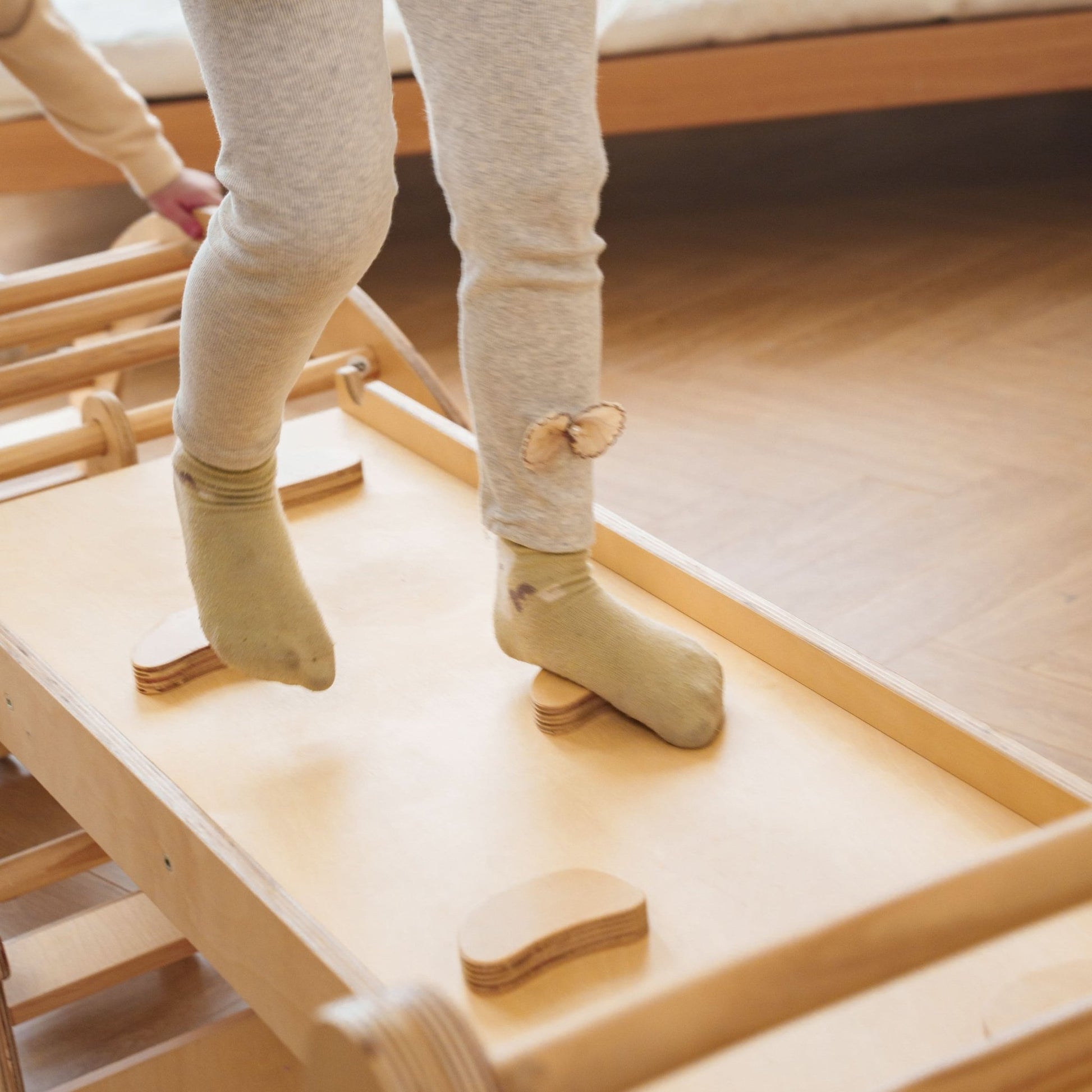 Bazel - Pikler 6 - in - 1 climber with rocker arch and slide set - The Nurturing Nook