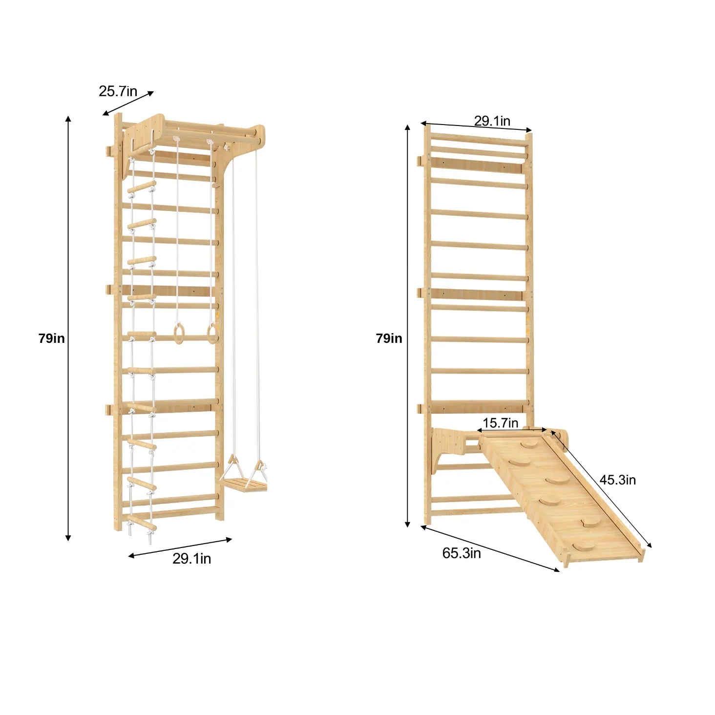 Betula Swedish wall ladder and climber - The Nurturing Nook