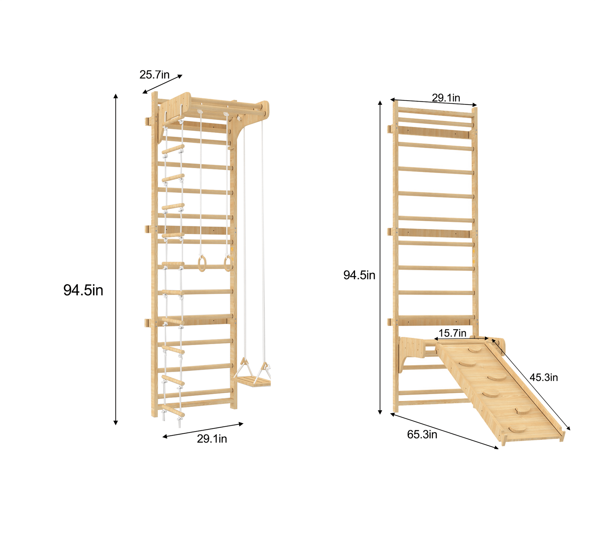 Betula Swedish wall ladder and climber - The Nurturing Nook