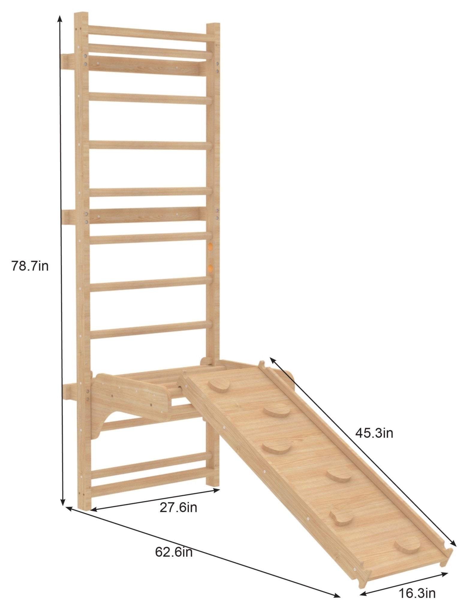 Betula Swedish wall ladder and climber - The Nurturing Nook