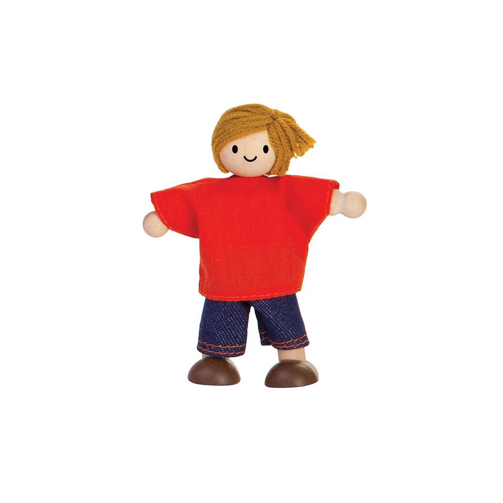 Boy Dollhouse Figure - Light Skin Tone - The Nurturing Nook