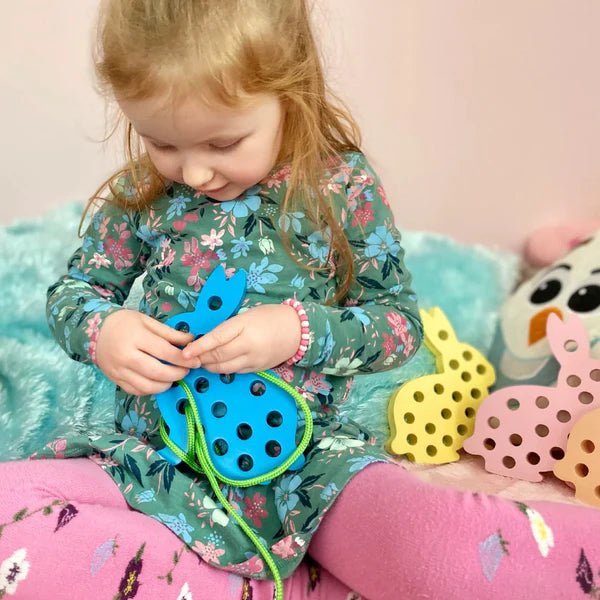 Bunny Lacing Toy - The Nurturing Nook