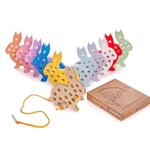 Bunny Lacing Toy - The Nurturing Nook
